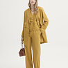Nice Things Nice Things - linen coat pinstripe - dark yellow