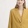 Nice Things Nice Things - linen coat pinstripe - dark yellow