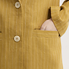 Nice Things Nice Things - linen coat pinstripe - dark yellow