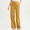 Nice Things Nice Things - linen trousers pinstripe - dark yellow