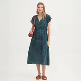 Nice Things Nice Things - midi dress hellenic waves - mosaic blue