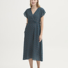 Nice Things Nice Things - midi dress hellenic waves - mosaic blue