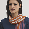 Nice Things Nice Things - foulard broken stripes - light rust