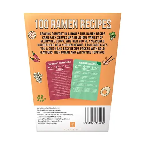 Gift republic Gift republic - kaartenset - 100 ramen recipes
