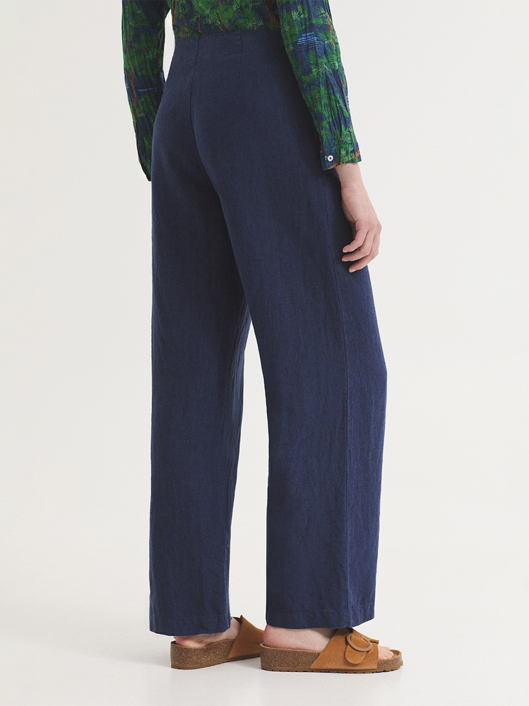 Nice Things Nice Things - pleated pants - indigo blue