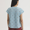 Nice Things Nice Things - blouse diamond embroidery - light turquoise
