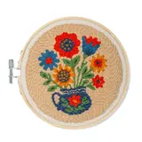Kikkerland Kikkerland - punch needle kit - flower bouquet Kikkerland Kikkerland - punch needle kit - flower bouquet