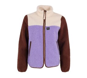 Danefae Danefae - danebirk fleece zip-up - light lilac/light beige/dark wine