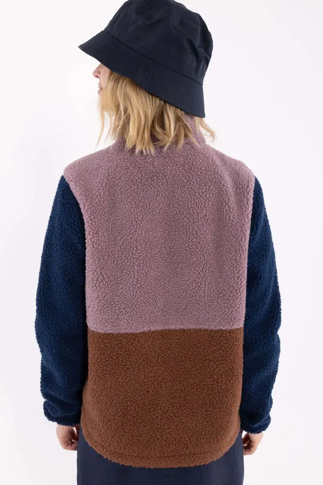 Danefae Danefae - danebeagle fleece jacket - mauve/dark wine/dark navy