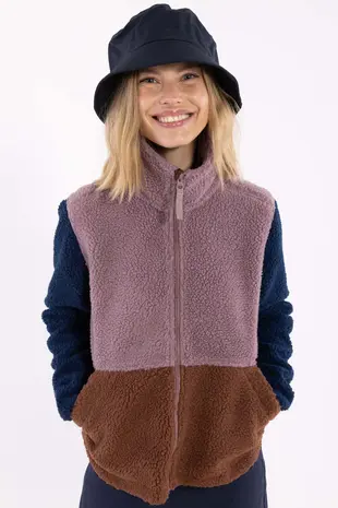 Danefae Danefae - danebeagle fleece jacket - mauve/dark wine/dark navy