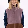 Danefae Danefae - danebeagle fleece jacket - mauve/dark wine/dark navy