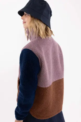 Danefae Danefae - danebeagle fleece jacket - mauve/dark wine/dark navy