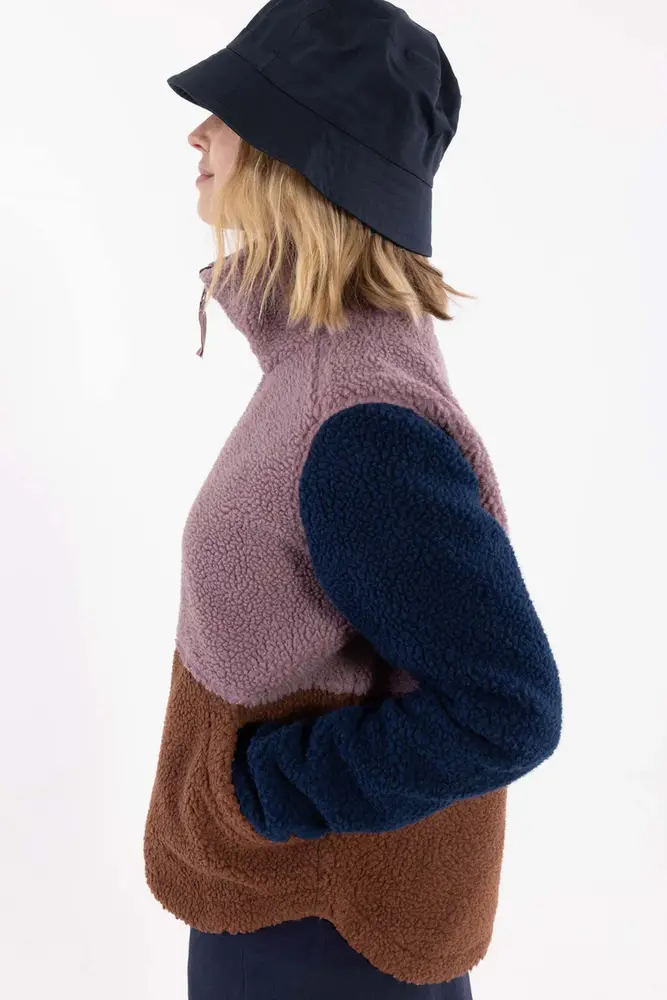 Danefae Danefae - danebeagle fleece jacket - mauve/dark wine/dark navy