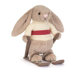 Jellycat Jellycat -  knuffel konijn bashful bunny - gold medal ski outfit