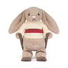 Jellycat Jellycat -  knuffel konijn bashful bunny - gold medal ski outfit