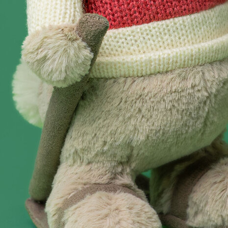 Jellycat Jellycat -  knuffel konijn bashful bunny - gold medal ski outfit