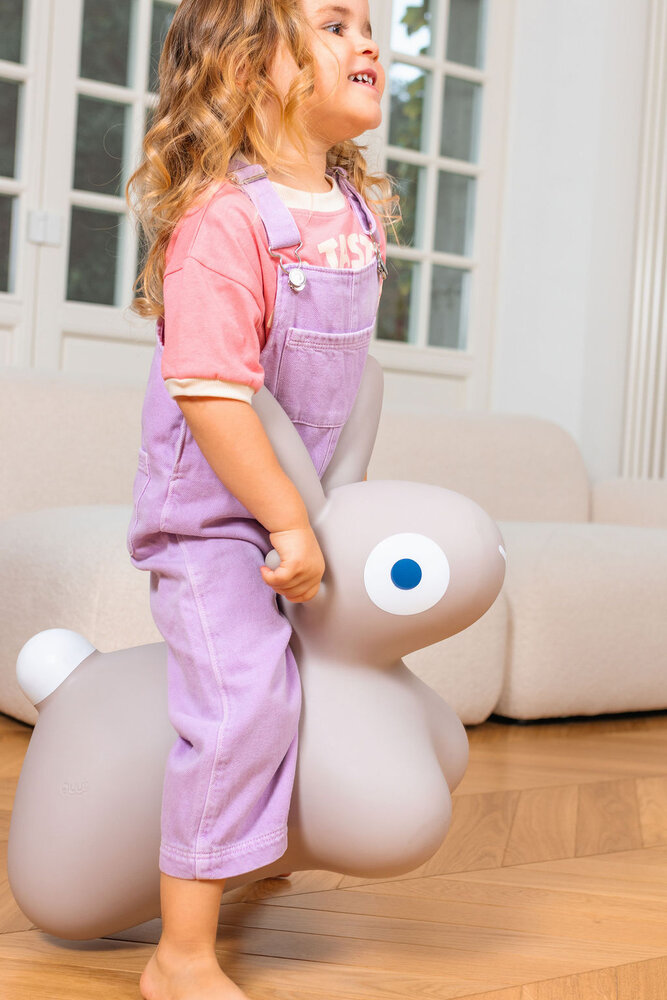 Quut Quut  - hoppi skippy bunny - grey