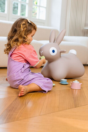 Quut Quut  - hoppi skippy bunny - grey