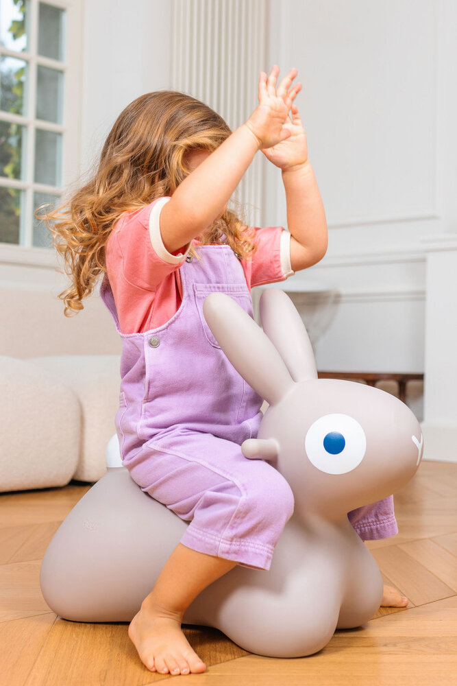 Quut Quut  - hoppi skippy bunny - grey