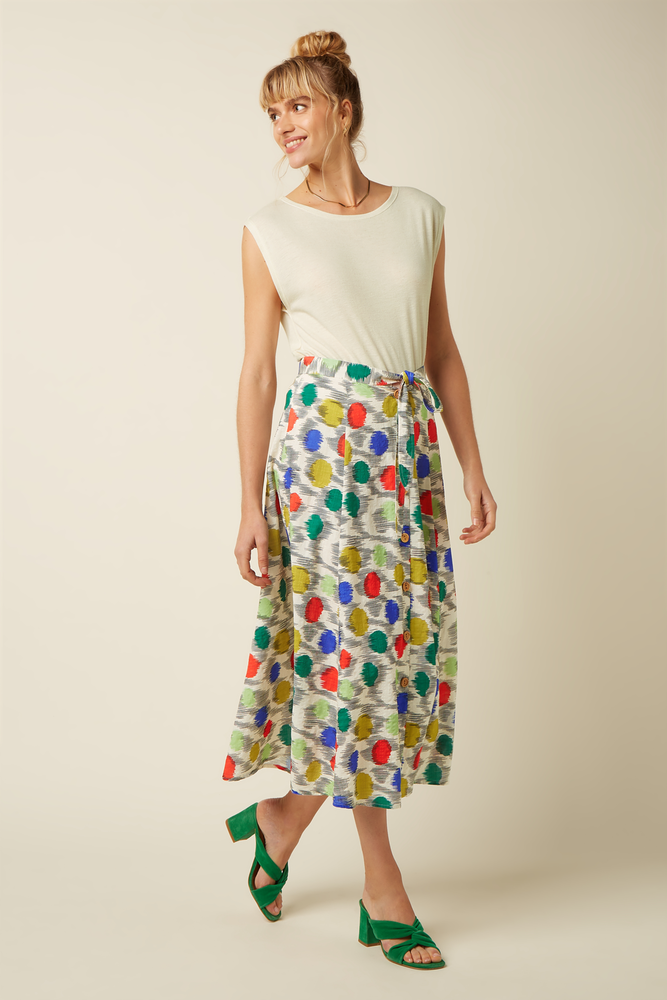 King Louie King Louie - judy midi skirt walton - ice cream