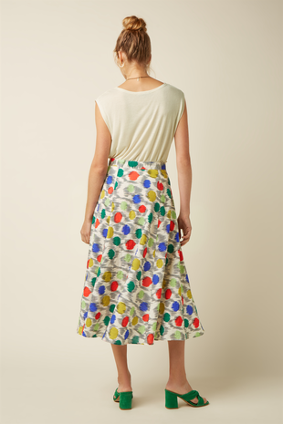 King Louie King Louie - judy midi skirt walton - ice cream
