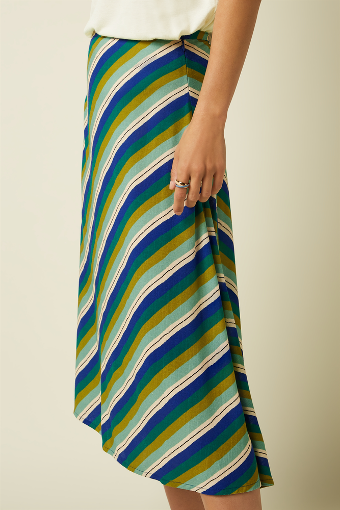 King Louie King Louie - juno midi skirt cliff - mazarine