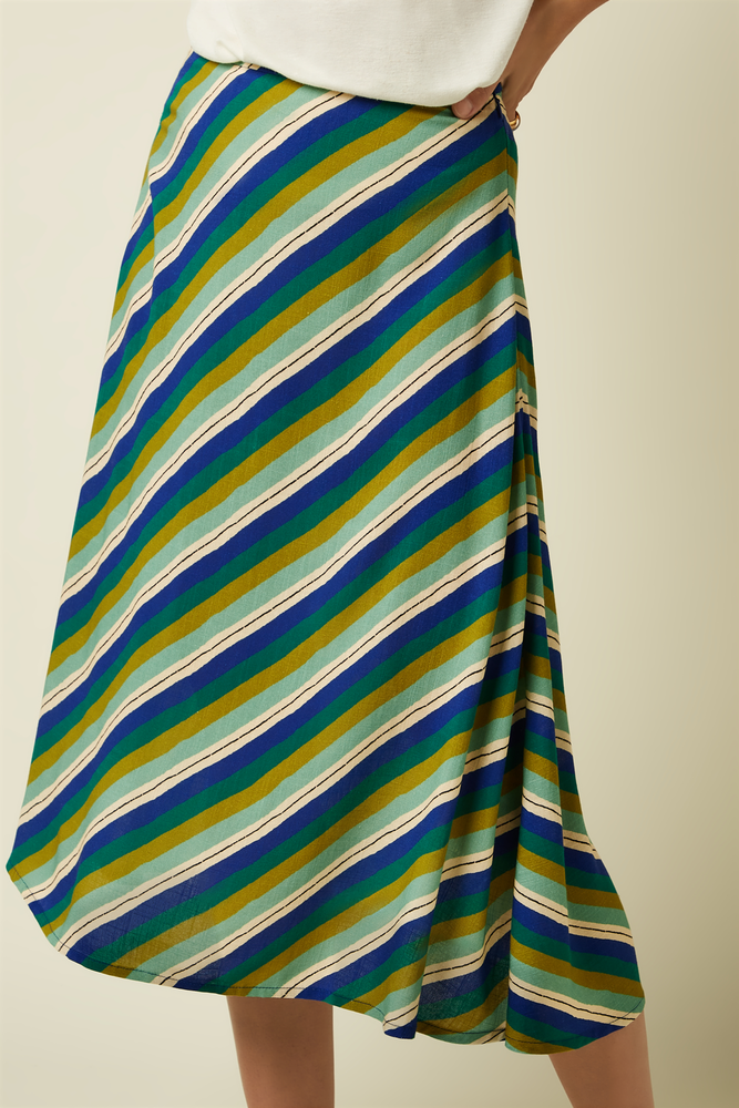 King Louie King Louie - juno midi skirt cliff - mazarine