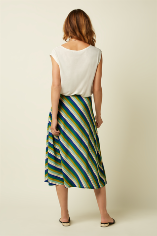 King Louie King Louie - juno midi skirt cliff - mazarine