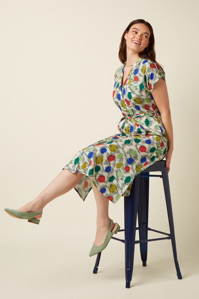 King Louie King Louie - irene dress walton - ice cream