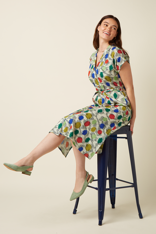 King Louie King Louie - irene dress walton - ice cream