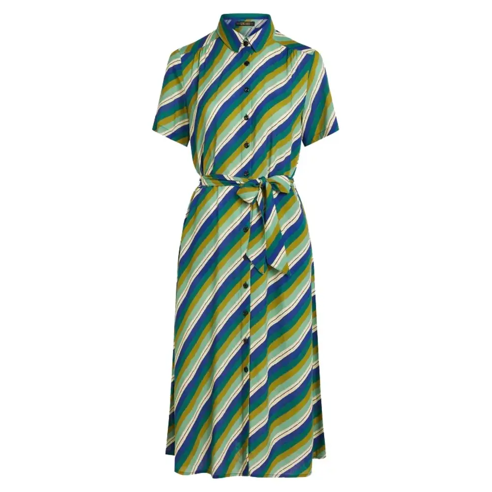 King Louie King Louie - olive midi dress cliff - mazarine