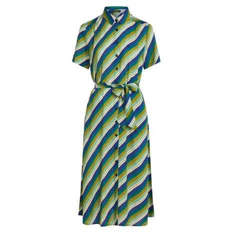 King Louie King Louie - olive midi dress cliff - mazarine