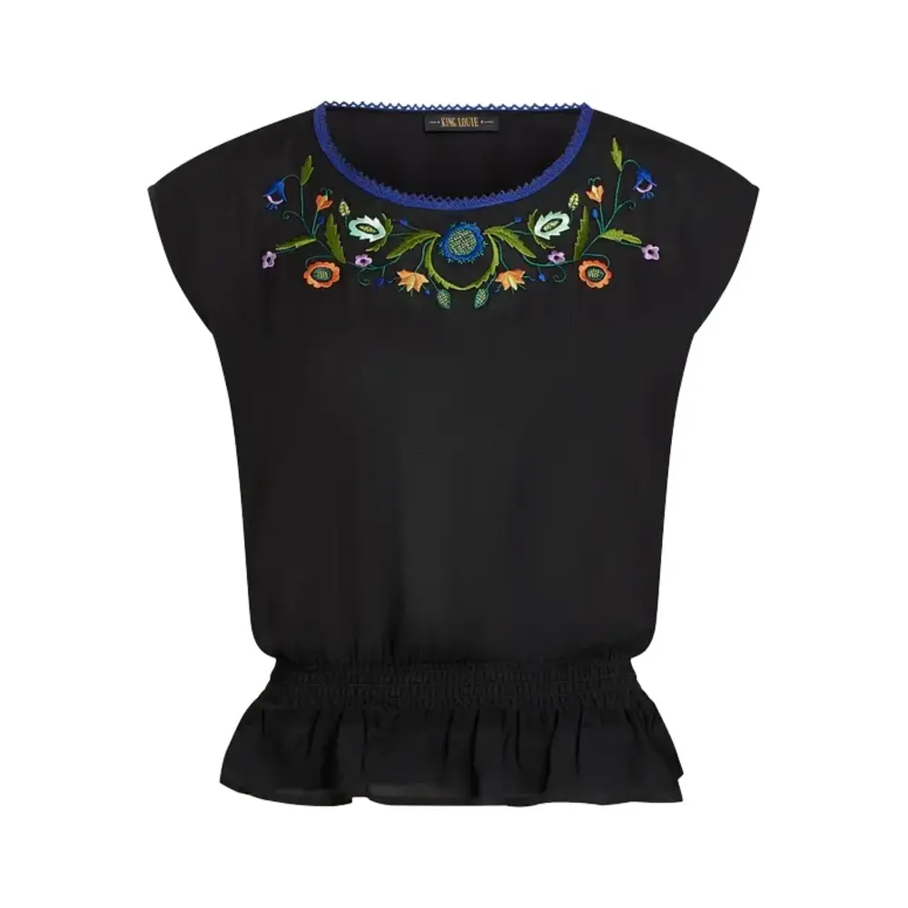 King Louie King Louie - selly smock top the lane - black