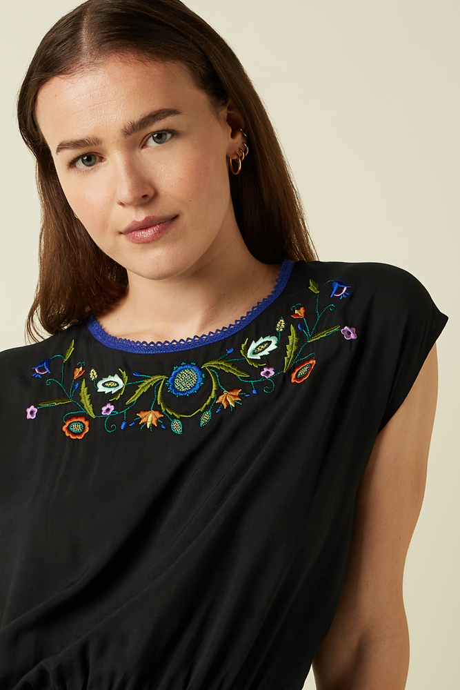 King Louie King Louie - selly smock top the lane - black