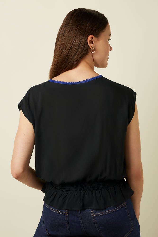 King Louie King Louie - selly smock top the lane - black