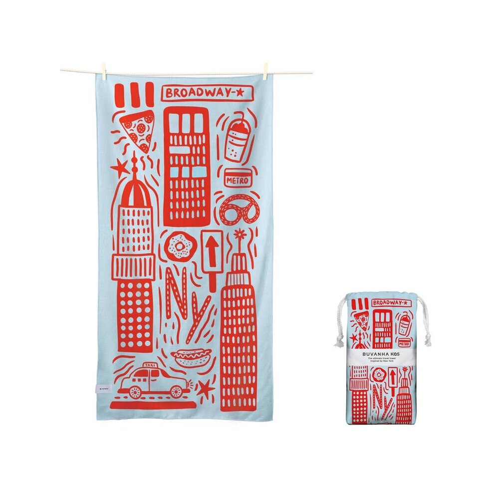 Buvanha Buvanha - reishanddoek kids (150 x 70 cm) - new york