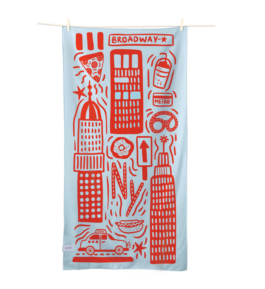 Buvanha Buvanha - reishanddoek kids (150 x 70 cm) - new york