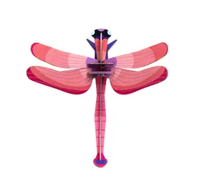 Studio Roof Studio Roof - muurdecoratie - ruby dragonfly
