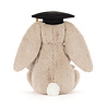 Jellycat Jellycat -  knuffel konijn bashful bunny - graduation outfit