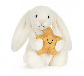 Jellycat Jellycat - knuffel konijn - cream bunny with star Jellycat Jellycat - knuffel konijn - cream bunny with star