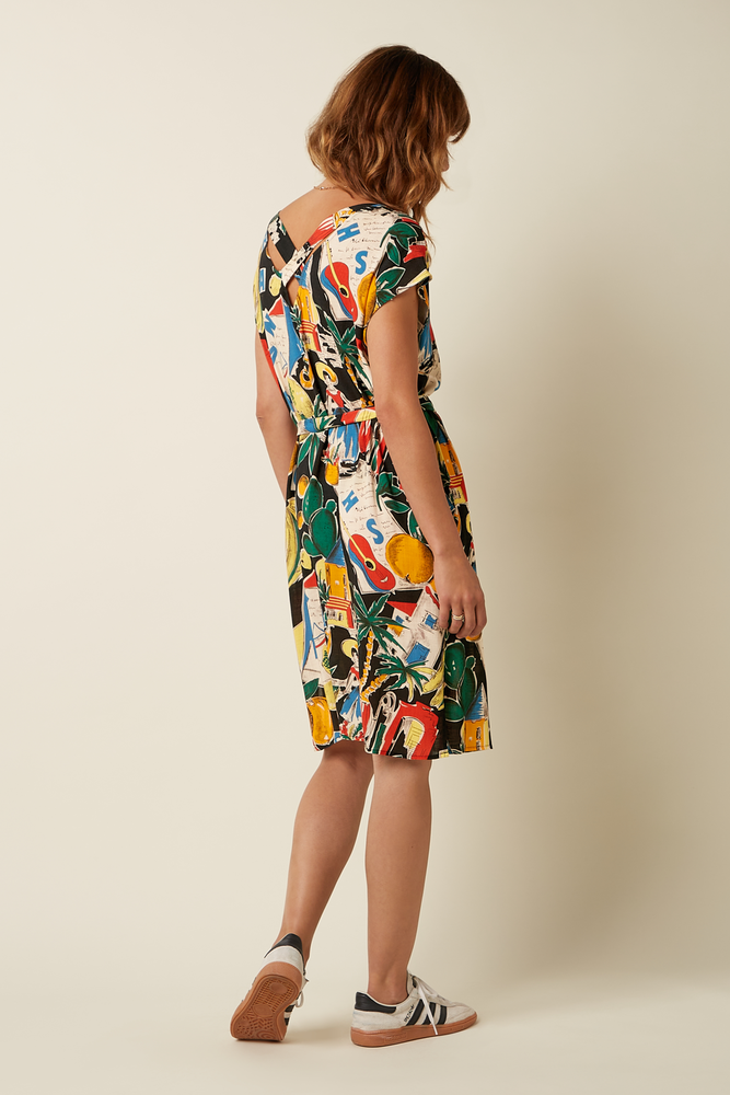 King Louie King Louie - manon dress tropez - black