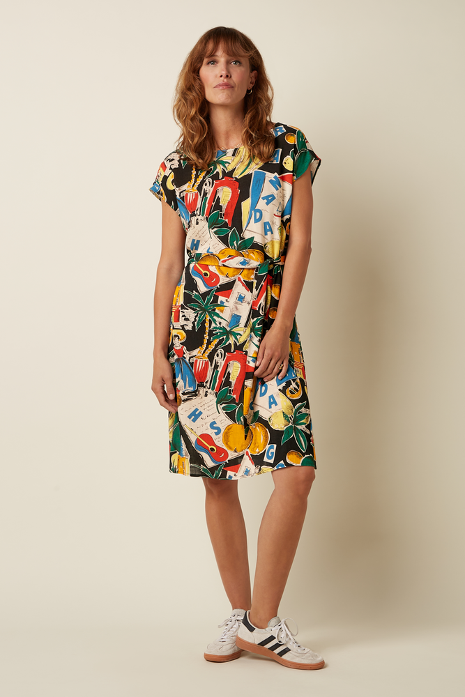 King Louie King Louie - manon dress tropez - black