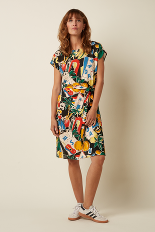 King Louie King Louie - manon dress tropez - black