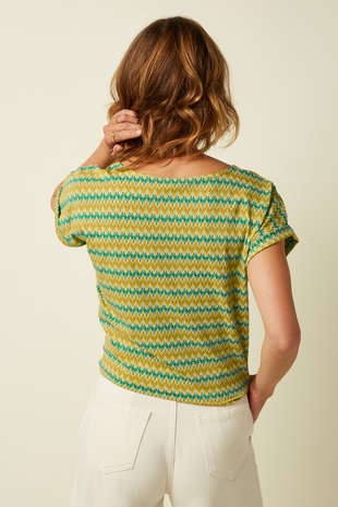King Louie King Louie - aria knot top saro - spring yellow