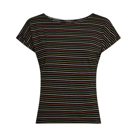 King Louie King Louie - aria top menchini stripe - black