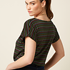 King Louie King Louie - aria top menchini stripe - black