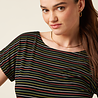 King Louie King Louie - aria top menchini stripe - black