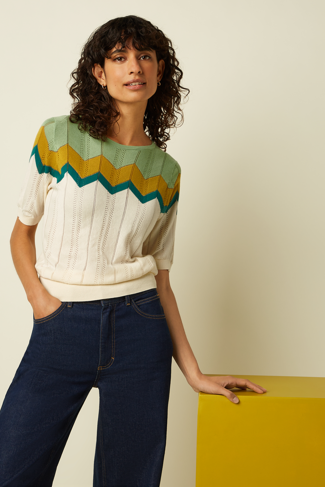 King Louie King Louie - agnes top nova - cream