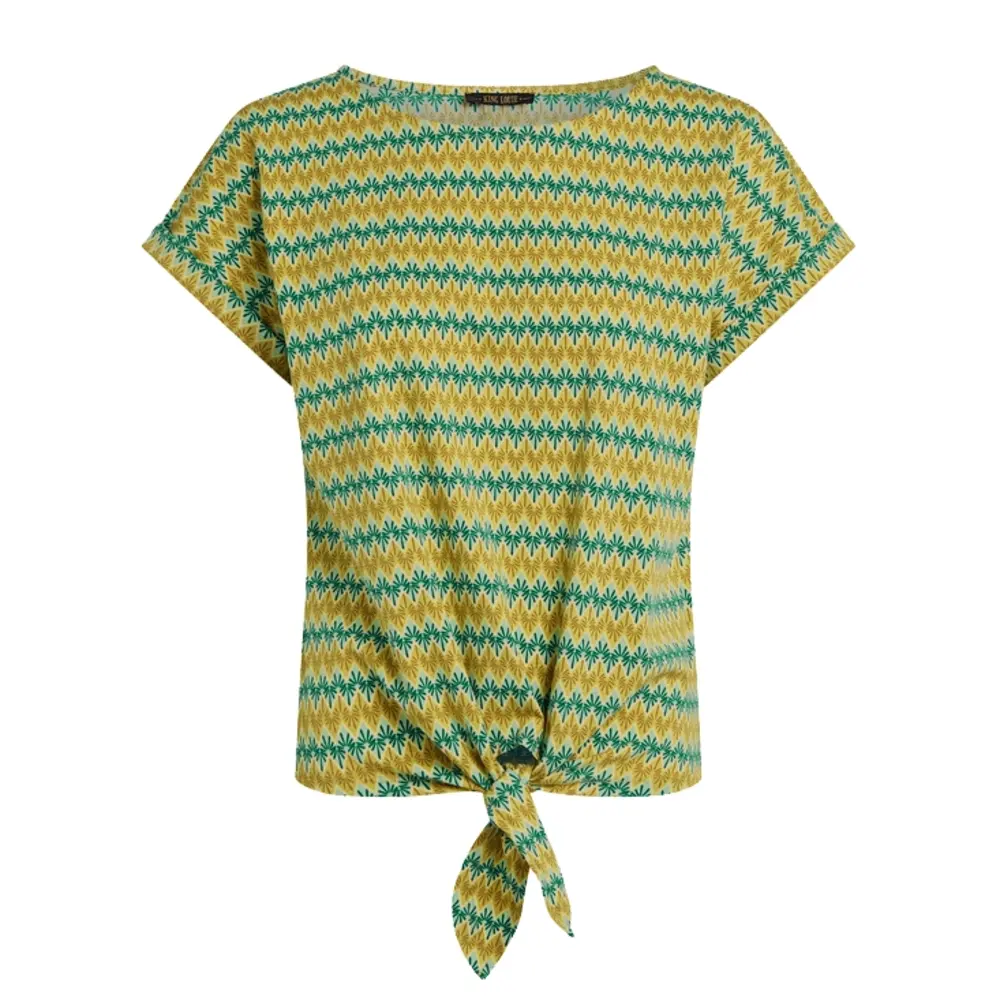 King Louie King Louie - aria knot top saro - spring yellow