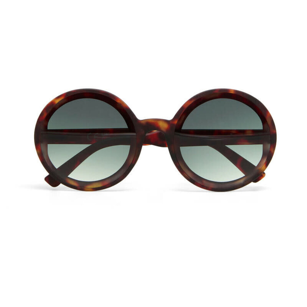 Okkia Okkia - zonnebril Monica - rond - havana (green glasses)